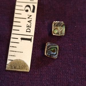 Mother of Pearl Gold Post Earrings